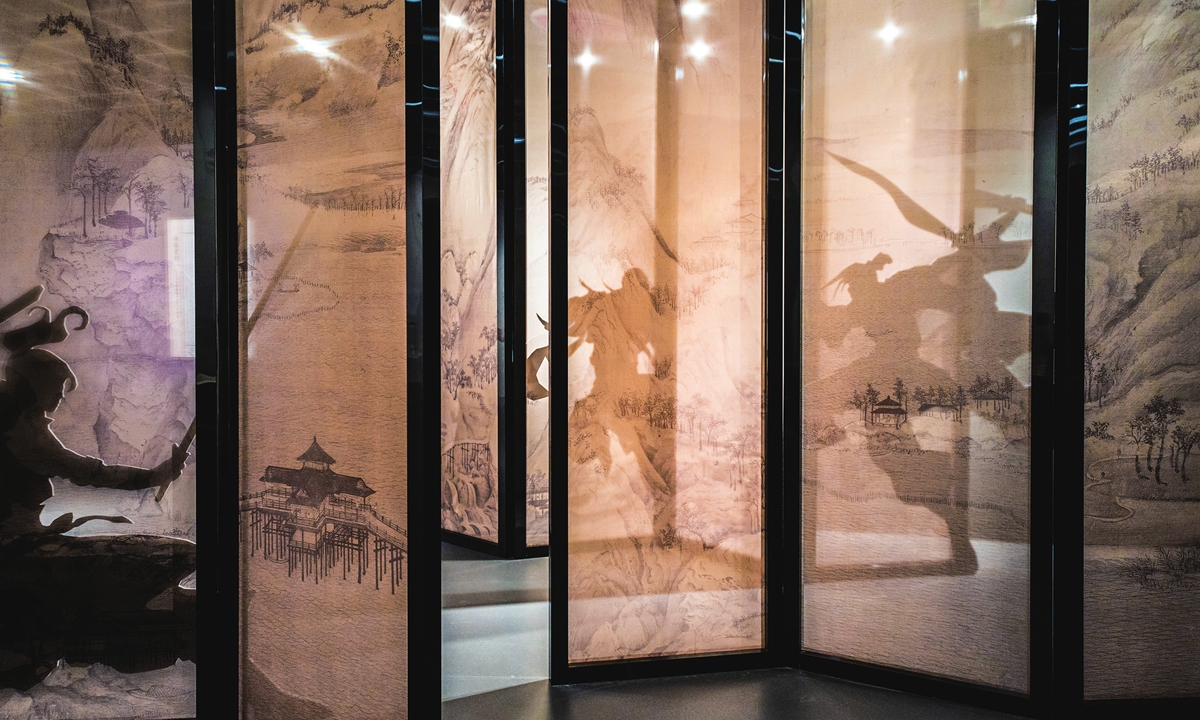 The Jin Yong Special Exhibition held by Zhejiang Literary Center Photo: Courtesy of Haining Media Center