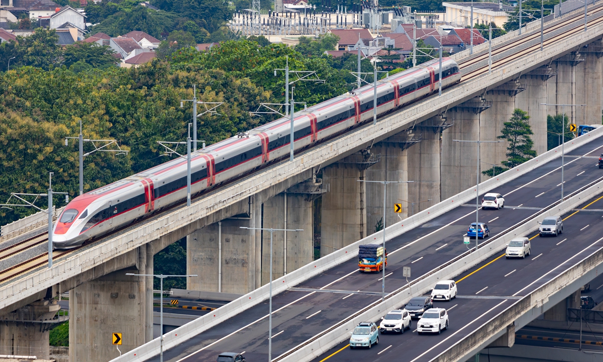 The Jakarta-Bandung High-Speed Railway (HSR) Photo: VCG