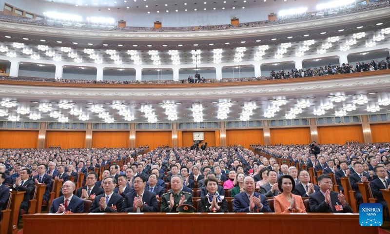 The closing meeting of the third session of the 14th National Committee of the Chinese People's Political Consultative Conference (CPPCC) is held at the Great Hall of the People in Beijing, capital of China, March 10, 2025. Photo: Xinhua